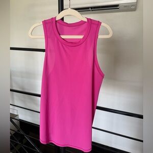 Lululemon High Neck Running and Training Tank Top in Sonic Pink